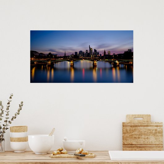 Frankfurt Duitsland Poster (Keuken)