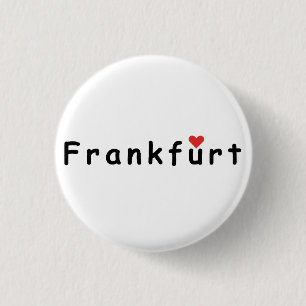 Frankfurt Duitsland Ronde Button 3,2 Cm