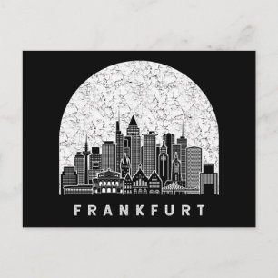 Frankfurt Duitsland Skyline Briefkaart