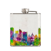 Frankfurt Duitsland Skyline Heupfles (Achterkant)