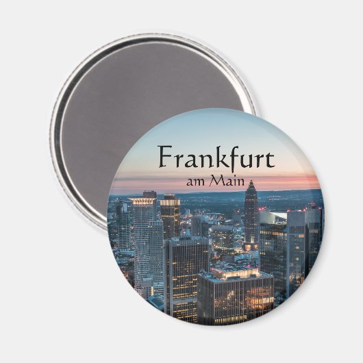 Frankfurt Duitsland Souvenir Magneet (Voorkant / Achterkant)