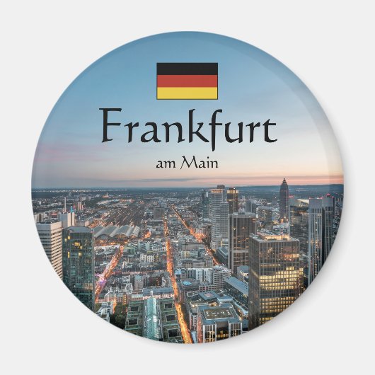 Frankfurt Duitsland Souvenir Magneet (Voorkant)