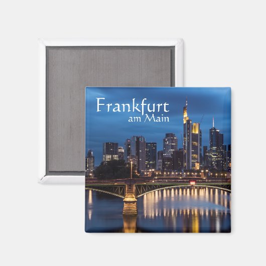 Frankfurt Duitsland Souvenir Magneet (Voorkant / Achterkant)