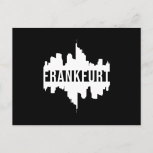 Frankfurt Duitsland Stadsgezicht Grappig cadeau id Briefkaart