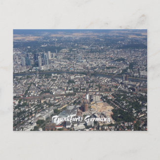 Frankfurt Duitsland vanaf Sky Briefkaart