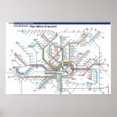 Frankfurt metro Poster (Voorkant)