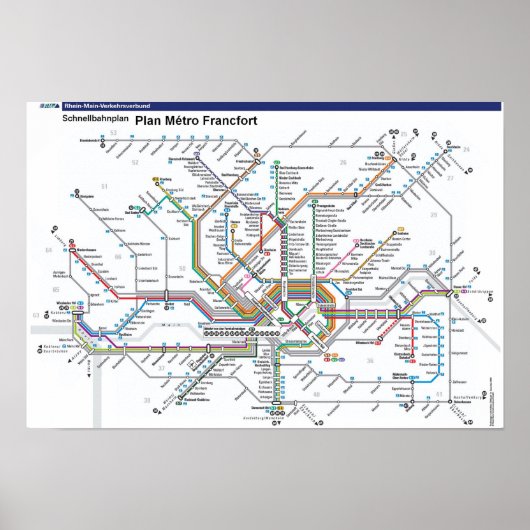 Frankfurt metro Poster (Voorkant)