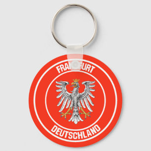 Frankfurt Round Emblem Sleutelhanger