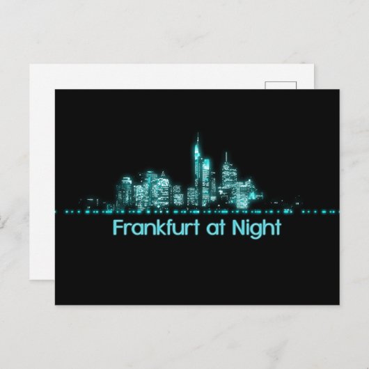 Frankfurt Skyline Briefkaart (Voorkant / Achterkant)