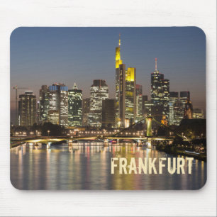 Frankfurt Skyline Duitsland  cadeau Muismat