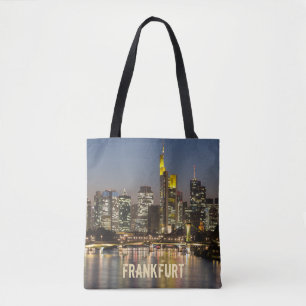 Frankfurt Skyline Duitsland Souvenir cadeau Draagtas