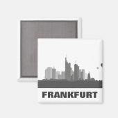 Frankfurt Skyline Kühlschrank Magnet Magneet (Voorkant / Achterkant)