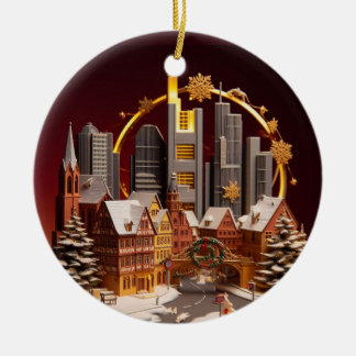Frankfurt Wonderland: 3D kerstversiering Keramisch Ornament