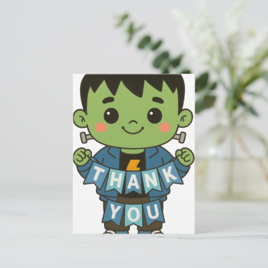 Frankie Boo Crew Kaart "Dank je wel" (Staand voorkant)