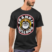 Frankie Bulldog Mens Tshirt avec numéro (Devant)