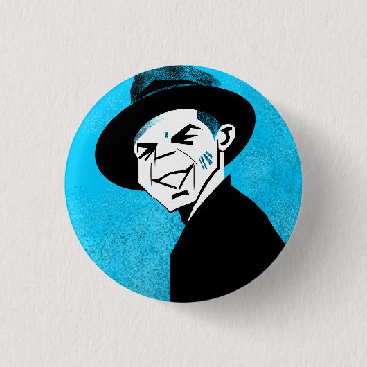 Frankie Ronde Button 3,2 Cm (Voorkant)