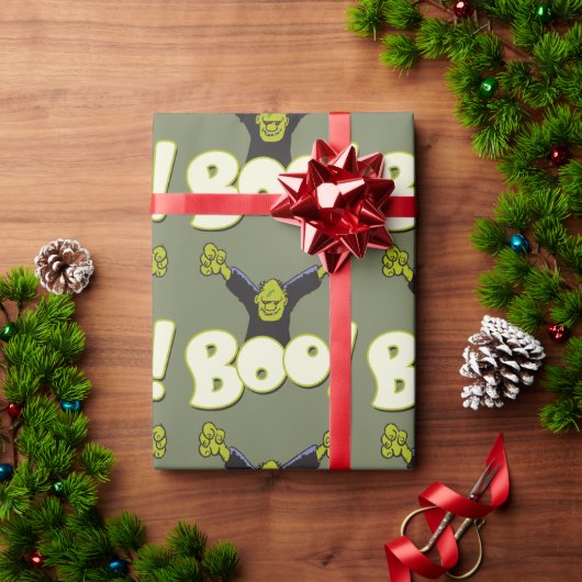 Frankie Superheld - Frankenstein Monster Halloween Cadeaupapier (Feestdagen Geschenken)