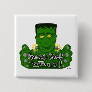 Frankie wil je! vierkante button 5,1 cm