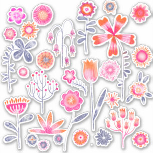 Frankie's Garden Flowers Sticker