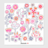 Frankie's Garden Flowers Sticker (Vel)