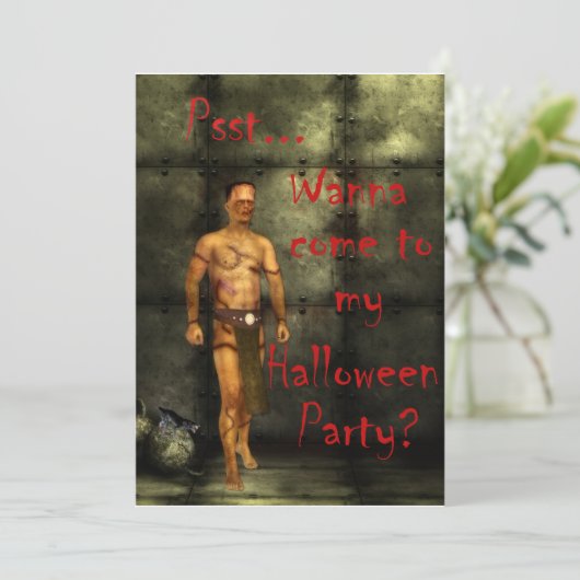 Frankie's uitnodiging voor hoogtemiet (Staand voorkant)