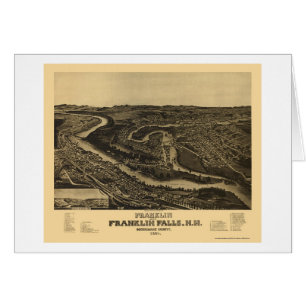 Franklin, carte panoramique de NH - 1884