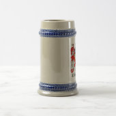 Franklin Coat of Arms Stein / Franklin Crest Stein Bierpul (Center)