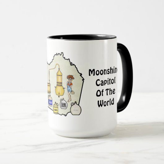 Franklin County, VA Moonshine Capitol Mug (Devant droit)