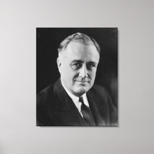 FRANKLIN D. ROOSEVELT 1933 National Archives Photo Canvas Afdruk