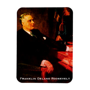 Franklin D. Roosevelt, 4 Term War President FDR Magneet