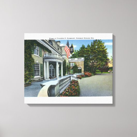 Franklin D Roosevelt Canvas Afdruk (Voorkant)