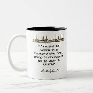 Franklin D. Roosevelt Citaat Mok van de Koffie van
