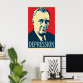 Franklin D. Roosevelt - Depressie: OHP Poster (Thuiskantoor)