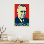 Franklin D. Roosevelt - Depressie: OHP Poster (Keuken)