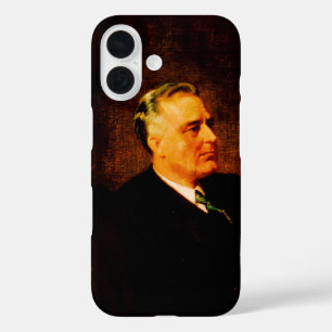 Franklin D. Roosevelt, FDR Depressie President iPhone 16 Hoesje