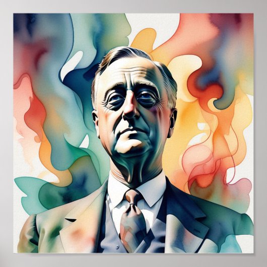 Franklin D. Roosevelt Poster (Voorkant)