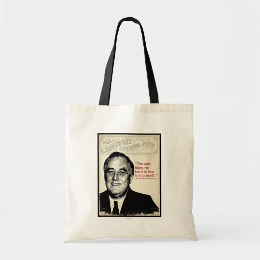 Franklin D. Roosevelt Quote Tote Bag (Voorkant)