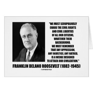 Franklin Delano Roosevelt Citoyens des droits civi
