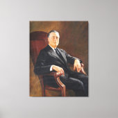 FRANKLIN DELANO ROOSEVELT door Jacob H. Perskie Canvas Afdruk (Voorkant)