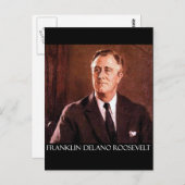 Franklin Delano Roosevelt Producten Briefkaart (Voorkant / Achterkant)