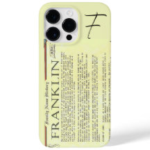 Franklin Geschiedenis Naam Iphone Case