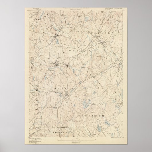 Franklin, Massachusetts Poster (Voorkant)