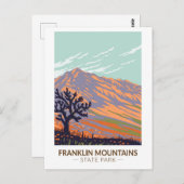 Franklin Mountains State Park Texas Briefkaart (Voorkant / Achterkant)