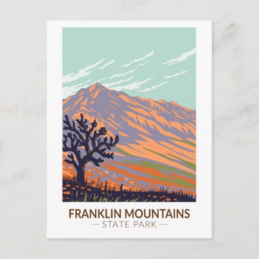 Franklin Mountains State Park Texas Briefkaart (Voorkant)