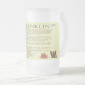 Franklin Nom de famille Beer Mug (Devant droit)