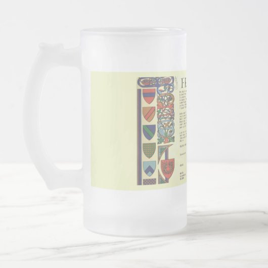Franklin Nom de famille Beer Mug (Gauche)