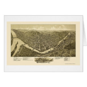 Franklin, PA Panoramische kaart - 1901