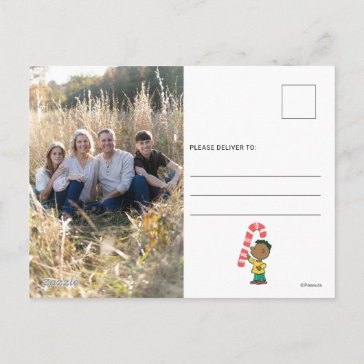 Franklin Pepermunt Snoepgoed Feestdagenkaart (Achterkant)