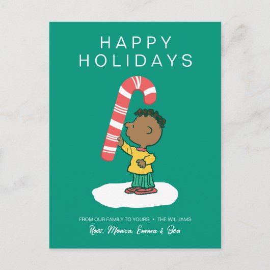 Franklin Pepermunt Snoepjes Feestdagenkaart (Voorkant)