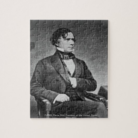Franklin Pierce 14e President van Amerika. Legpuzzel (Verticaal)